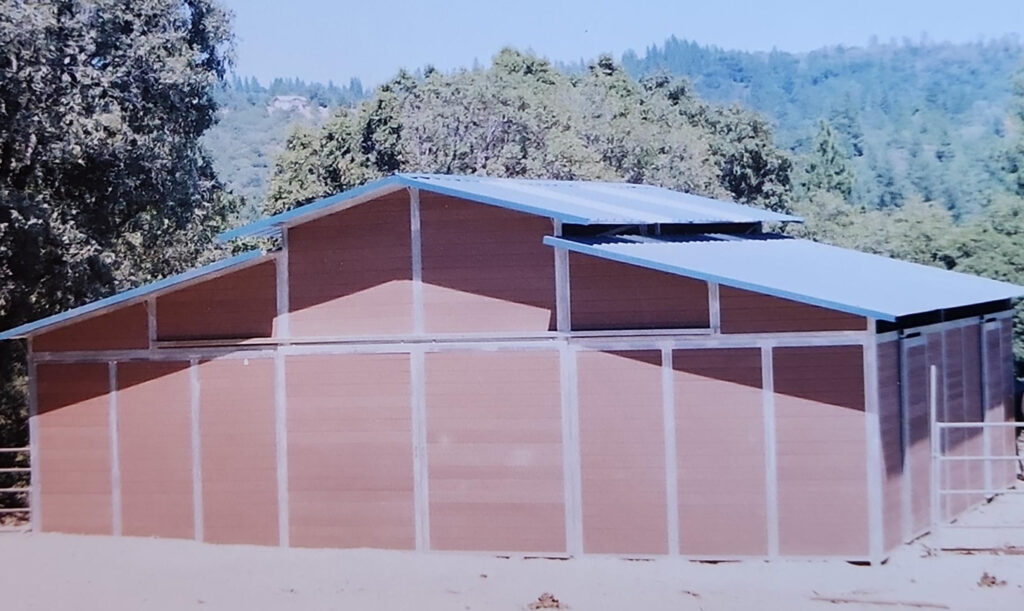 raised center aisle barn B